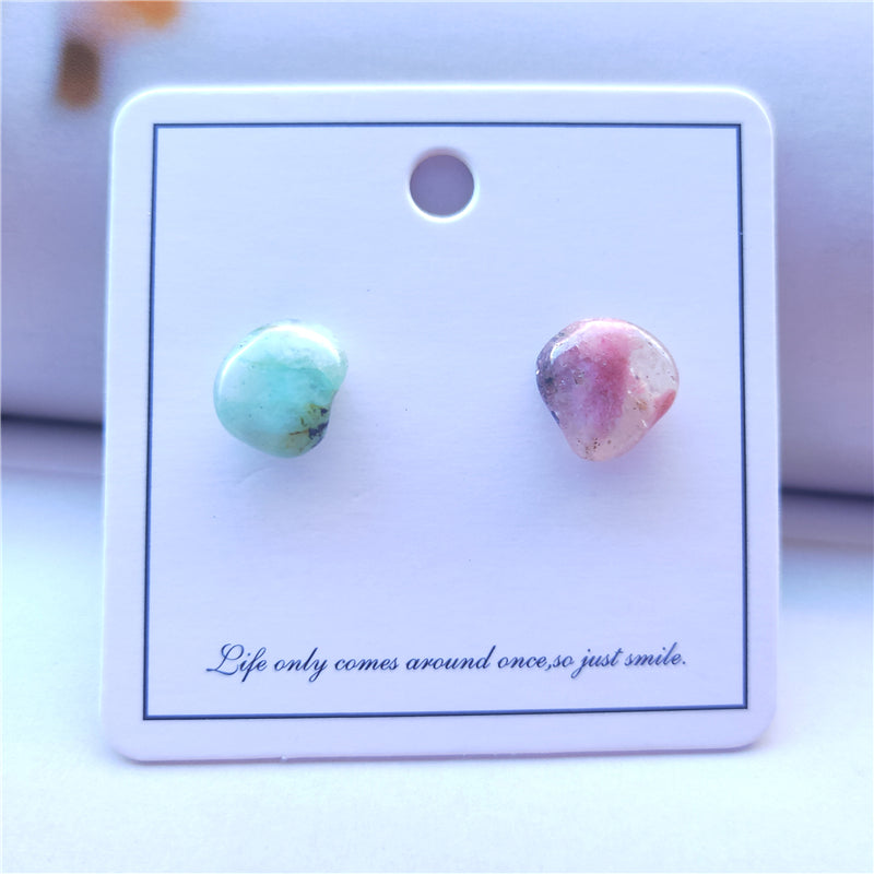 NO.0828-5 Chrysocolla & Rhodonite Earrings