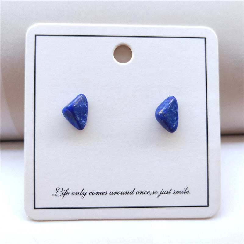 Lapis Lazuli Stud Earrings