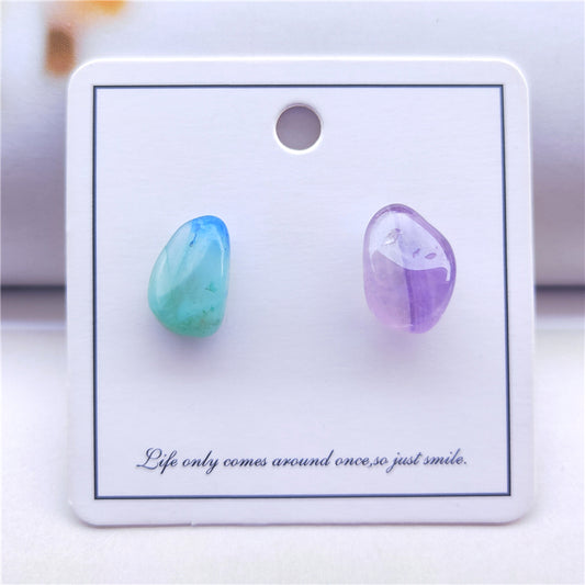 Chrysocolla & Amethyst Earrings