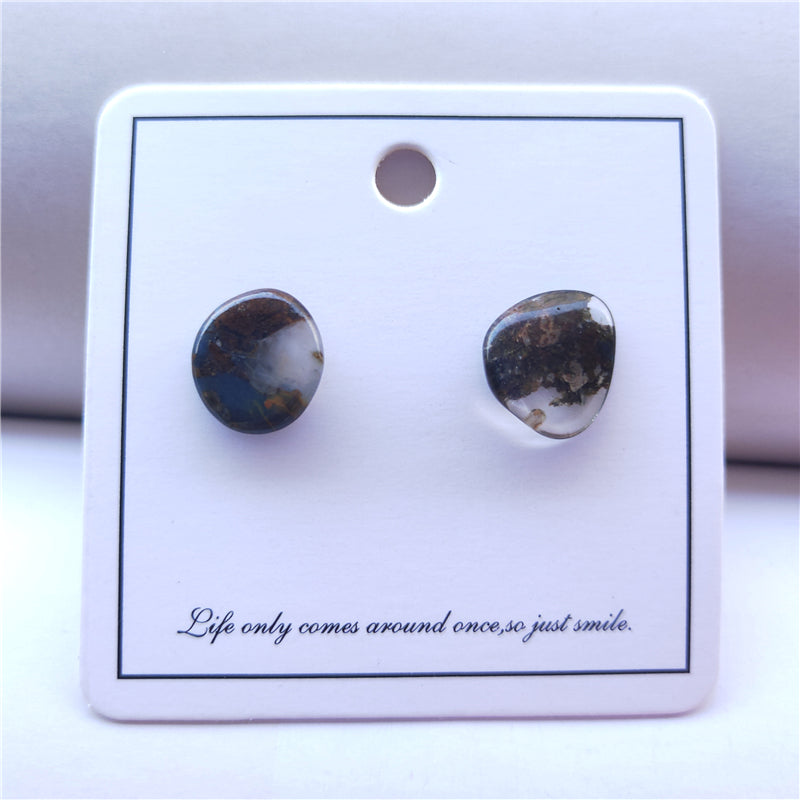 Pietersite & Ghost Stone Earrings