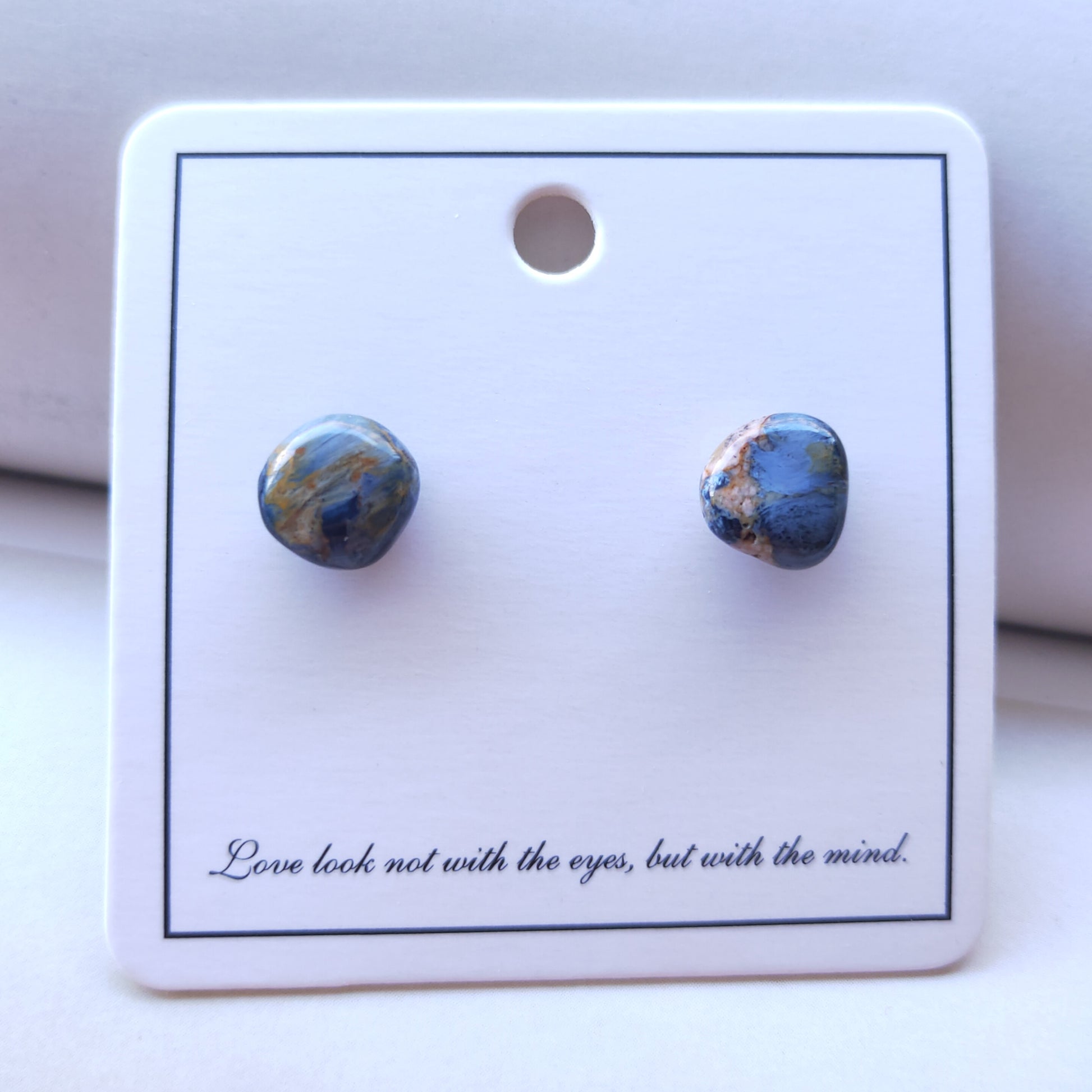 Unique Pietersite Stud Earrings